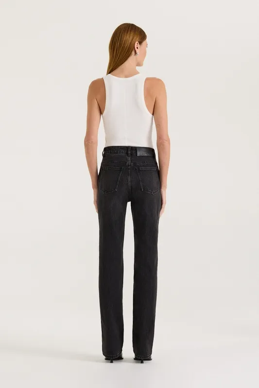 Black Wash Slim Leg Jeans