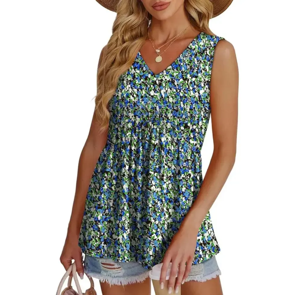 Women's V Neck Tank Tops
