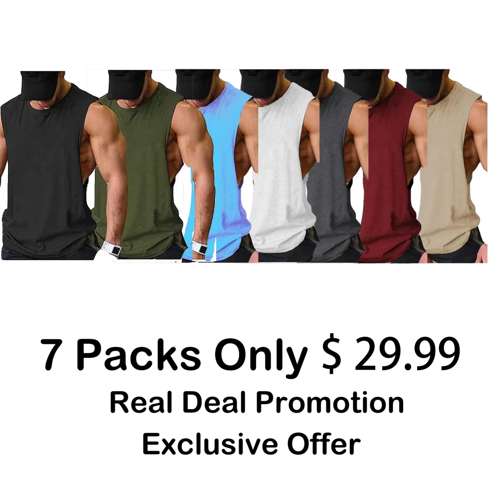 Men’s Workout Tank Top – Sleeveless Muscle T-Shirt for Gym, Training & Fitness