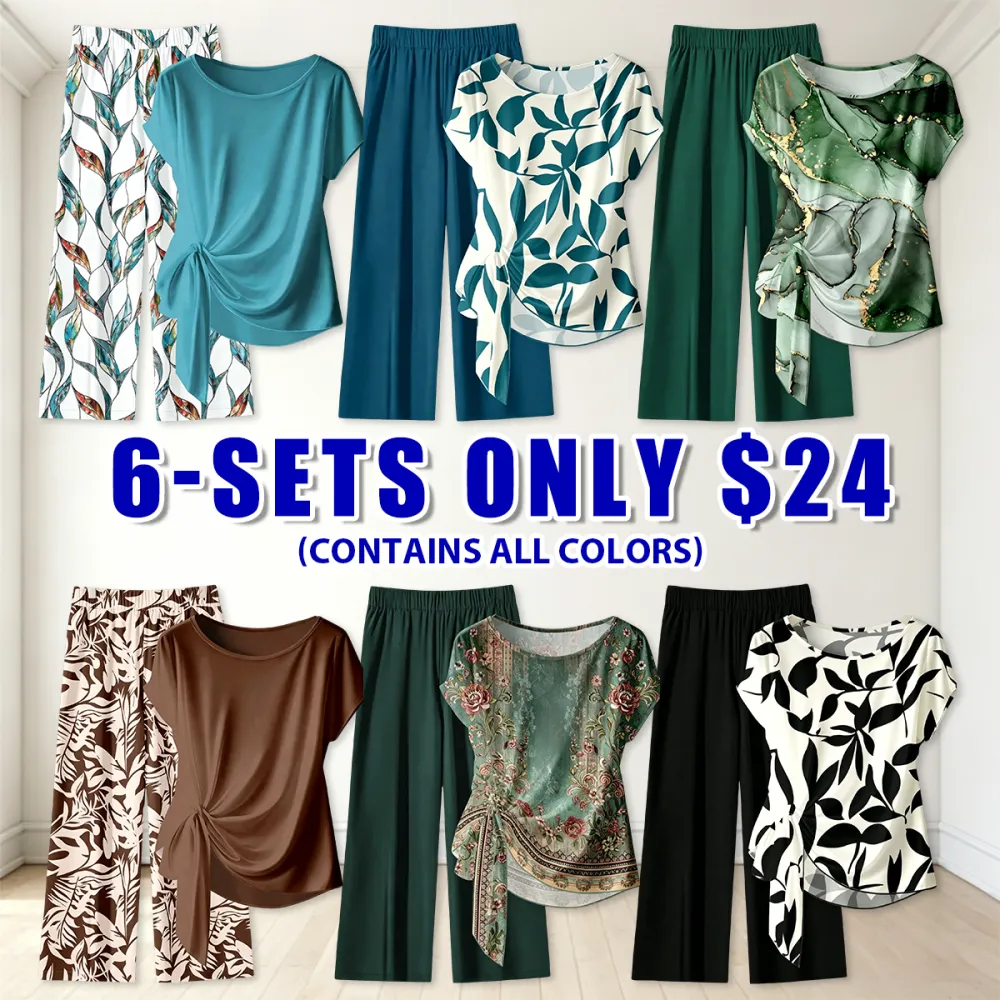 🎉Hot Sale🔥-Women's Casual Printed Set🔥6-Sets - All Colors Included