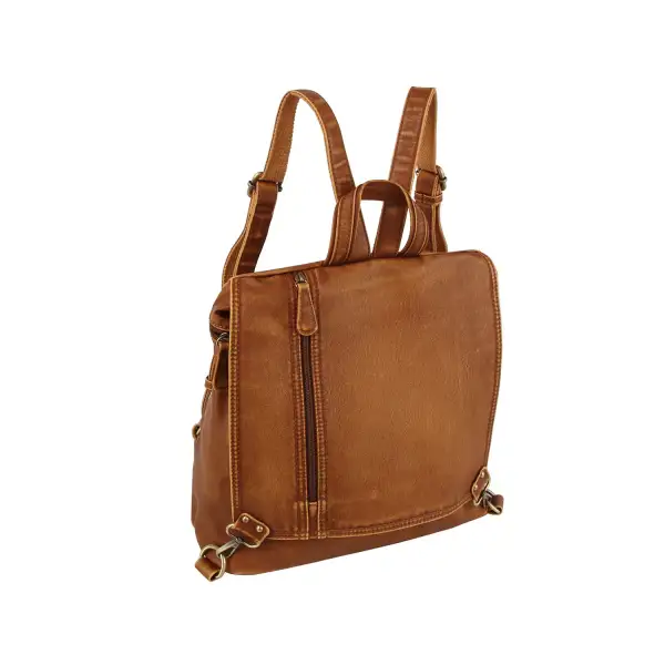 Structured Flap Casual Backpack
