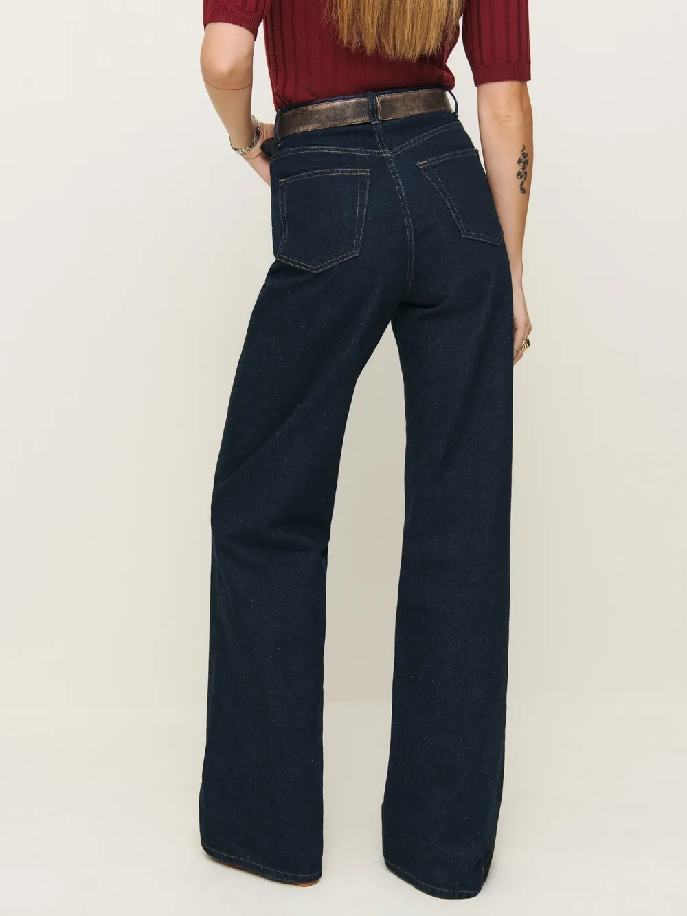 High Rise Slouchy Wide Leg Jeans