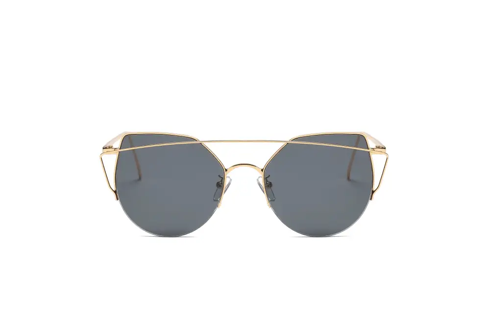 High Pointed Cat-Eye Mirrored Sunglasses