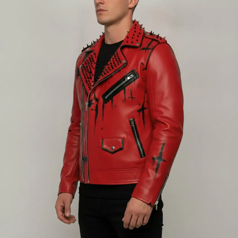 Everyday Leather Biker Studded Jacket