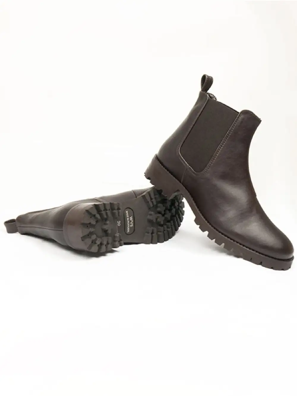 Women's Contemporary Casual Water Resistant Vegan Leather Chelsea Boots