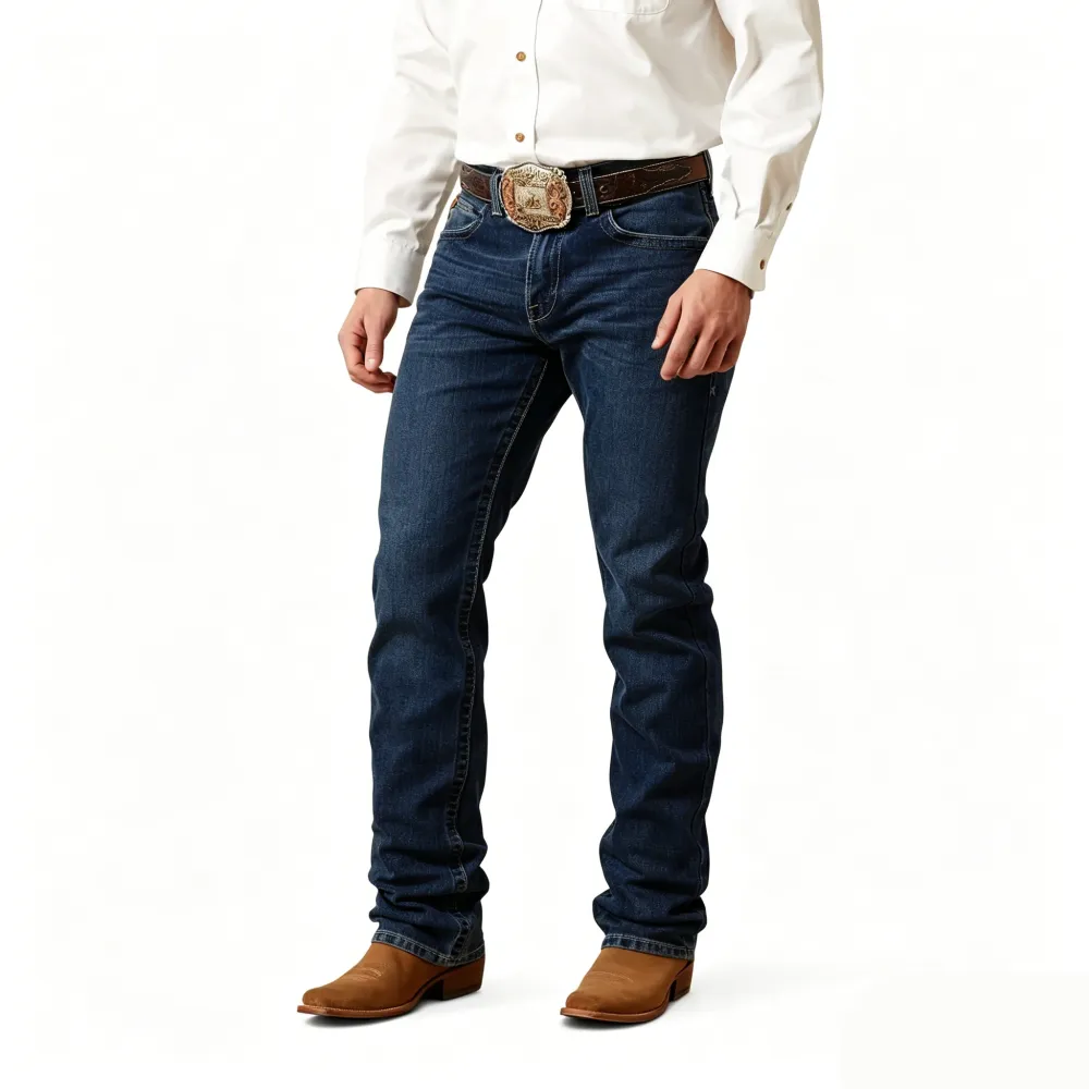 🔥 Men's Stretch Boot Cut Relaxed Jeans | High Stretch Denim Fabric, Comfortable Mobility Without Restriction All Day Long