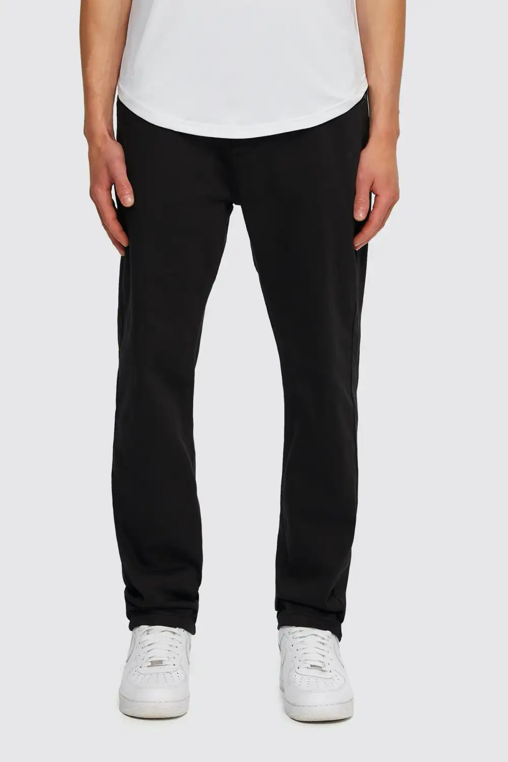 Flexible Straight Leg Knit Jeans