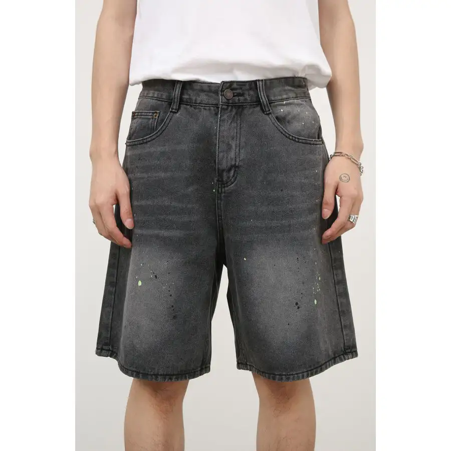 Men's Mid Rise Denim Shorts