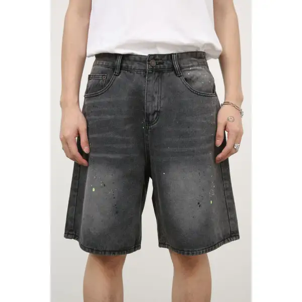 Men's Mid Rise Denim Shorts