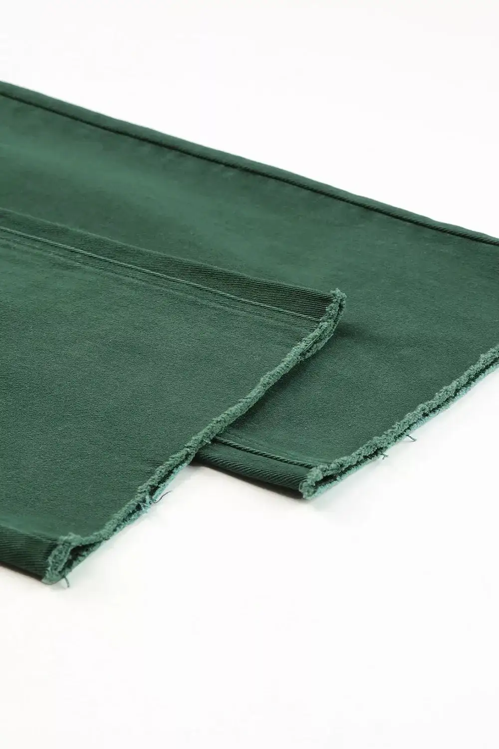 Clean Raw Hem Denim Jeans