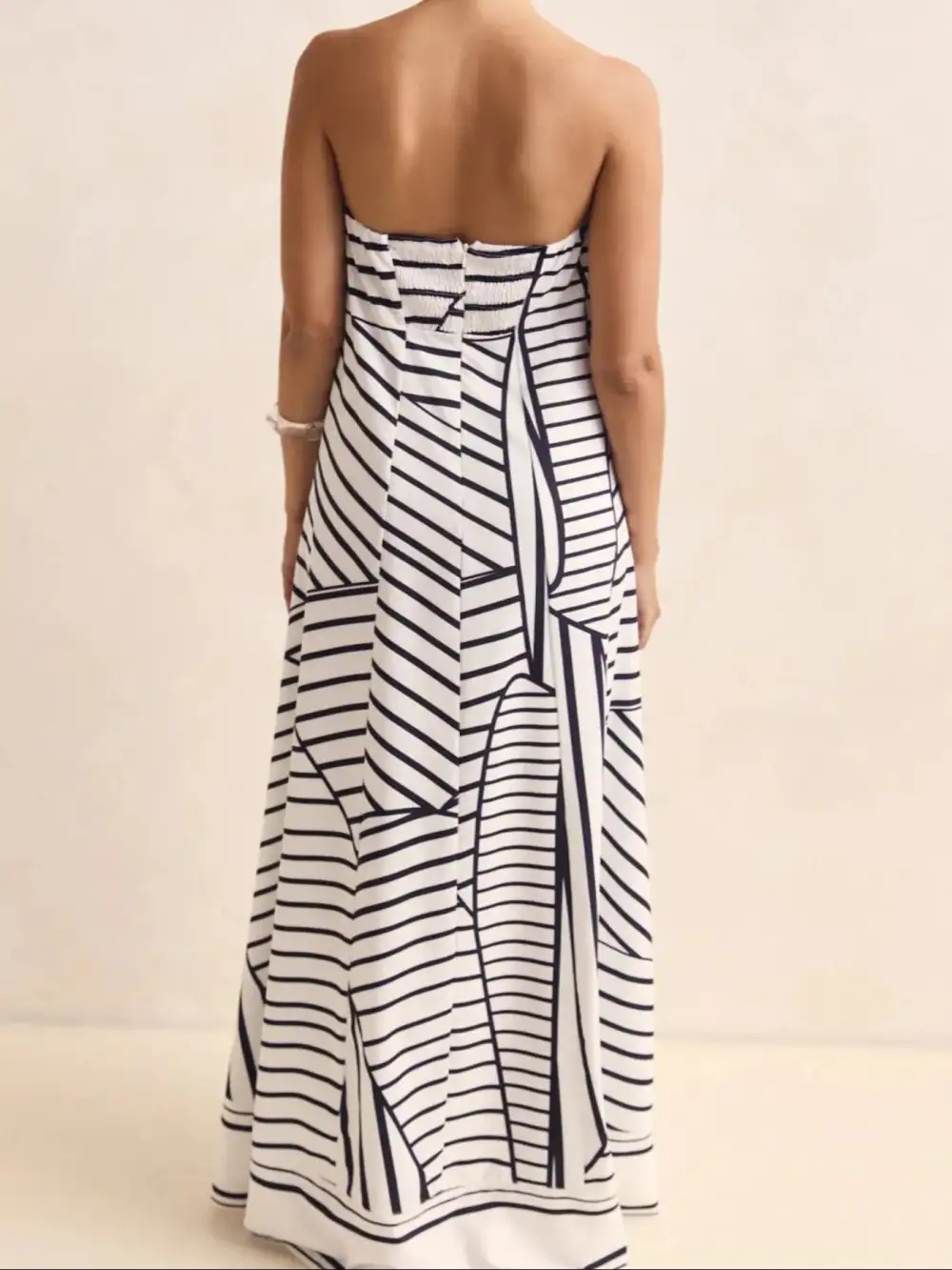 Printed Smocked Maxi Dress