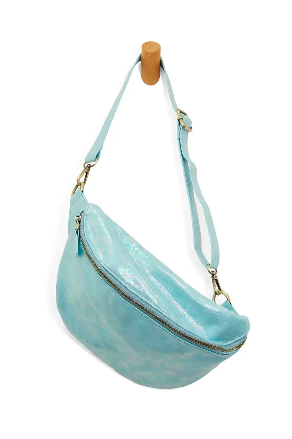 Nylon Zip Pocket Crossbody Bag
