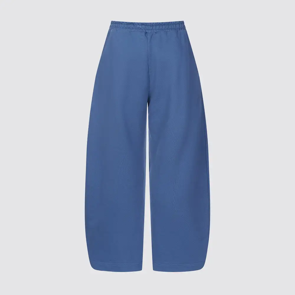 Essential Drawstring Pocketed Barrel Leg Wide Barrel Ultra Heavyweight Barrel French Terry Sweatpants