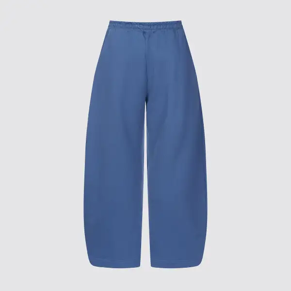 Essential Drawstring Pocketed Barrel Leg Wide Barrel Ultra Heavyweight Barrel French Terry Sweatpants