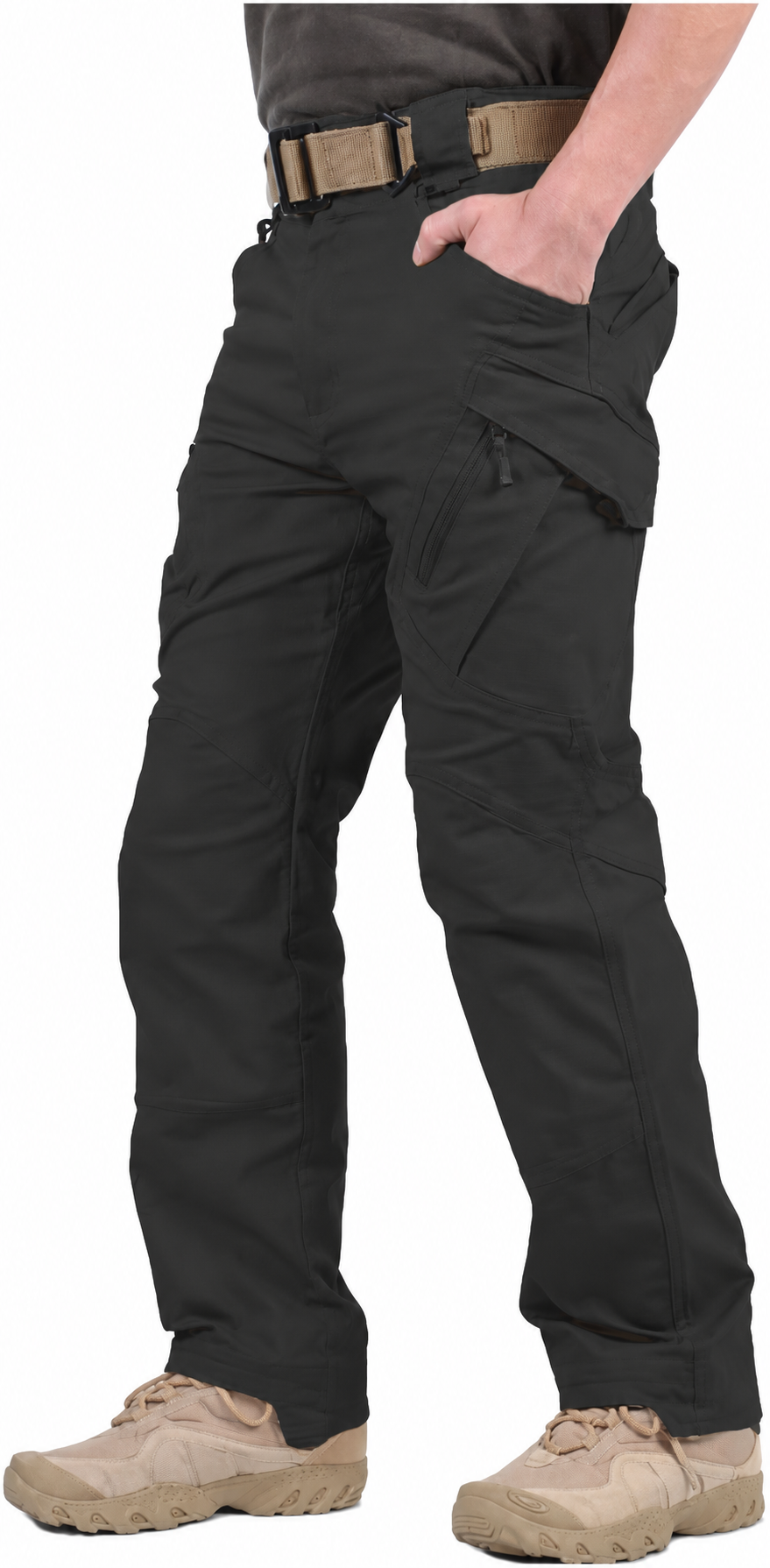 Men’s Hiking Tactical Pants Lightweight Cotton Outdoor Military Combat Cargo Trousers