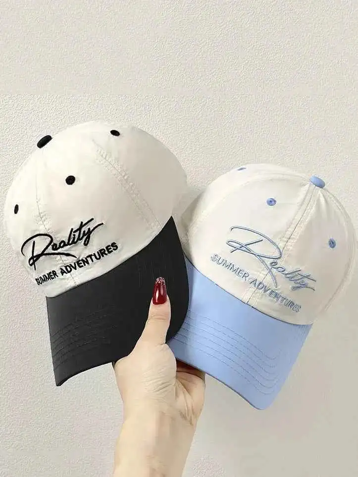 Letter Embroidered Adjustable Hat