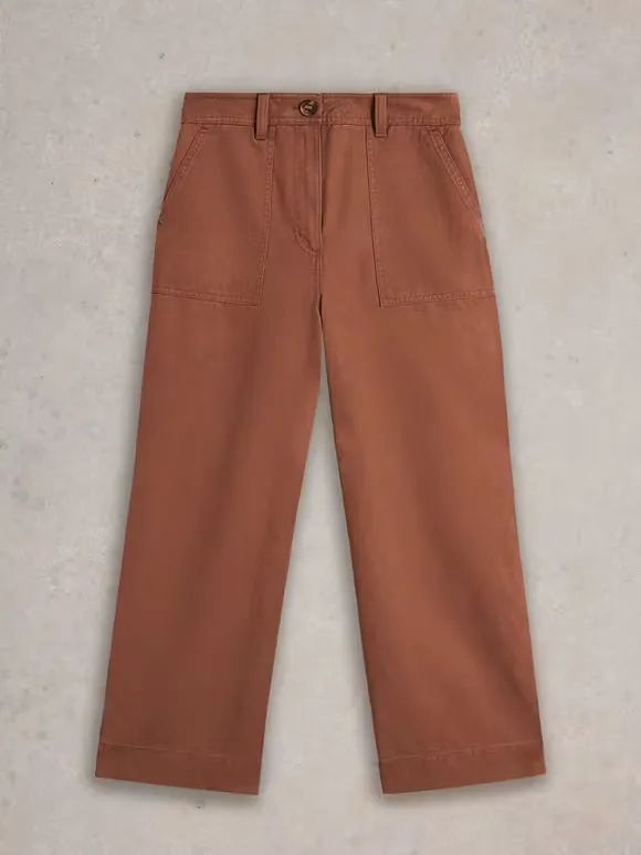 Wide Leg Cropped Trouser