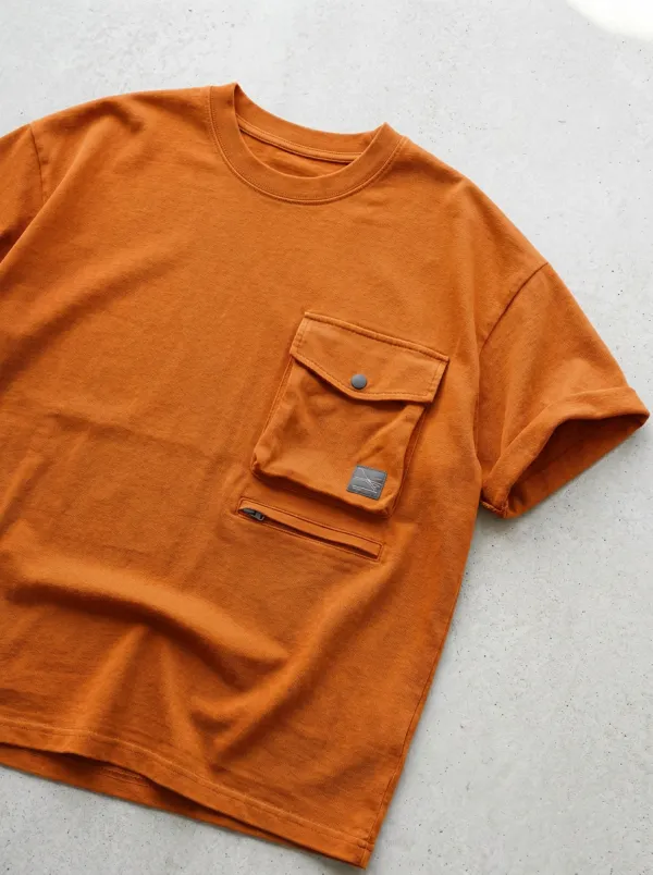 Heritage Cargo Pocket Graphic Print Detail Men's Cargo Pocket T-Shirt