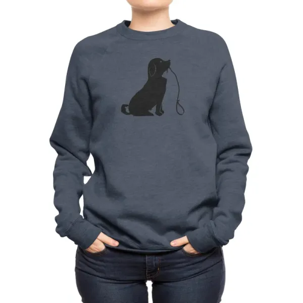 Minimalist Puppy Silhouette Sweatshirt