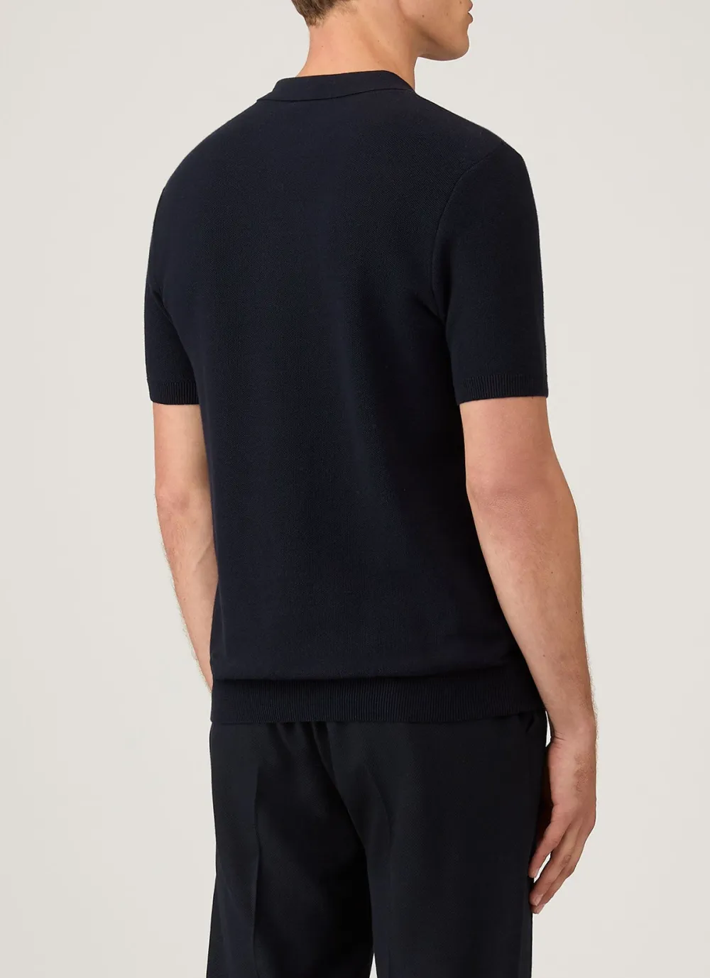 Regular Fit Cotton Knit Short Sleeve Polo Shirt