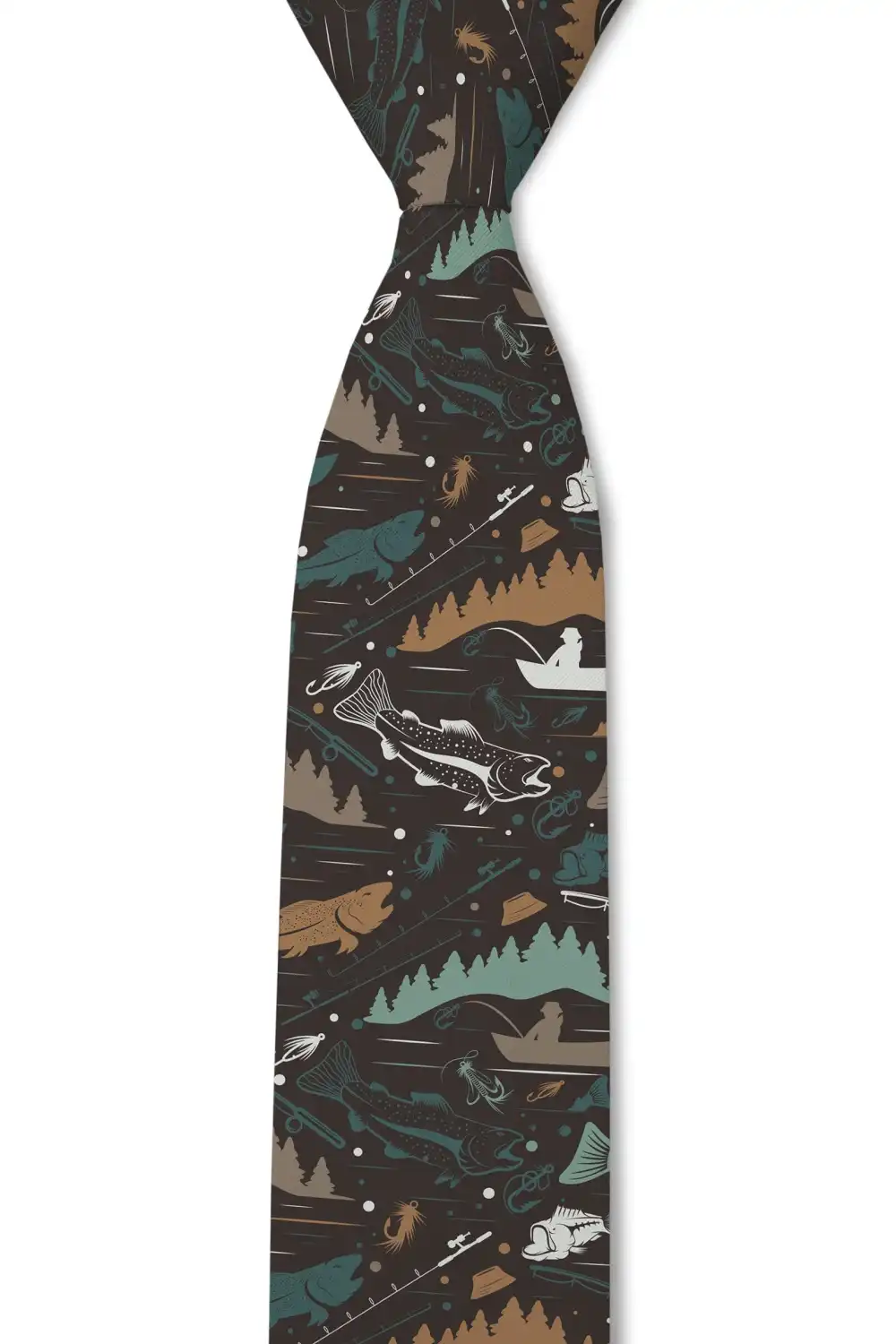 Versatile Fish Novelty Pattern Necktie