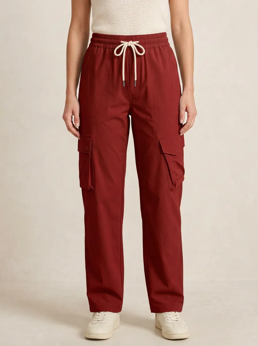 Women's Classic Textured Cargo Cargo Work Pants