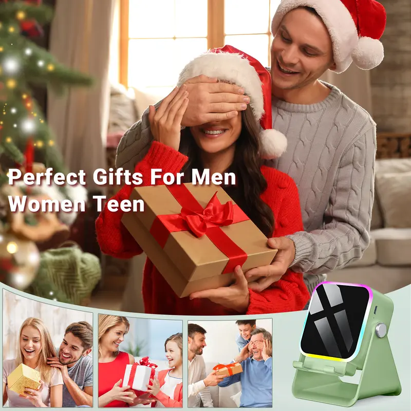 Speaker stand shown as an everyday listening and viewing gift