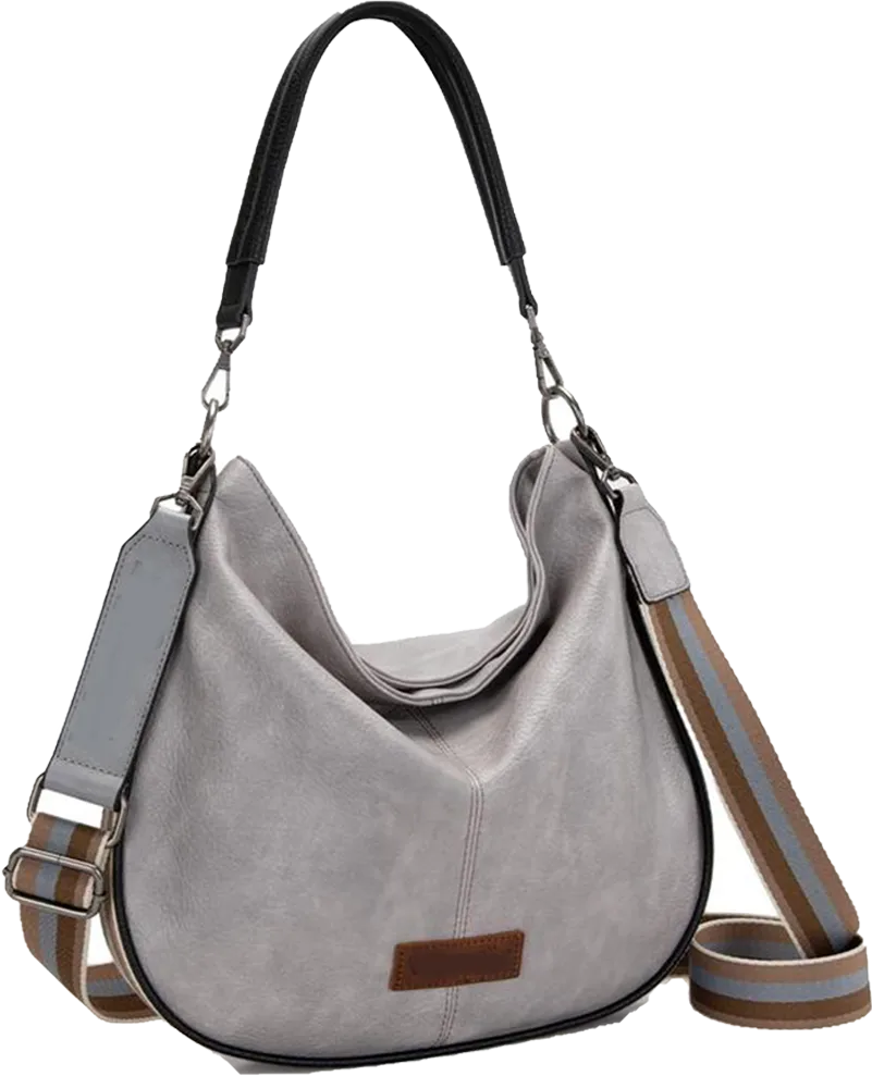 Hobo Bags Large Crossbody Bags for Women – Shoulder Purses with Striped Cotton Straps 🔥 Limited-Time Offer — 50% OFF