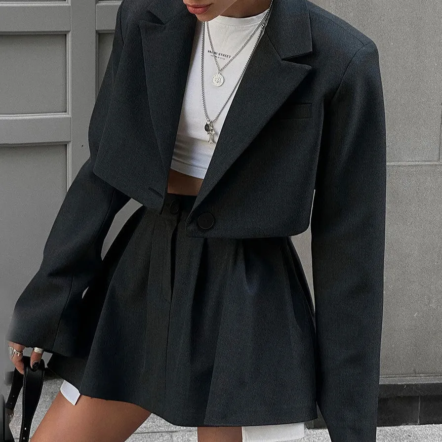 Textured Relaxed Everyday Tailored Blazer