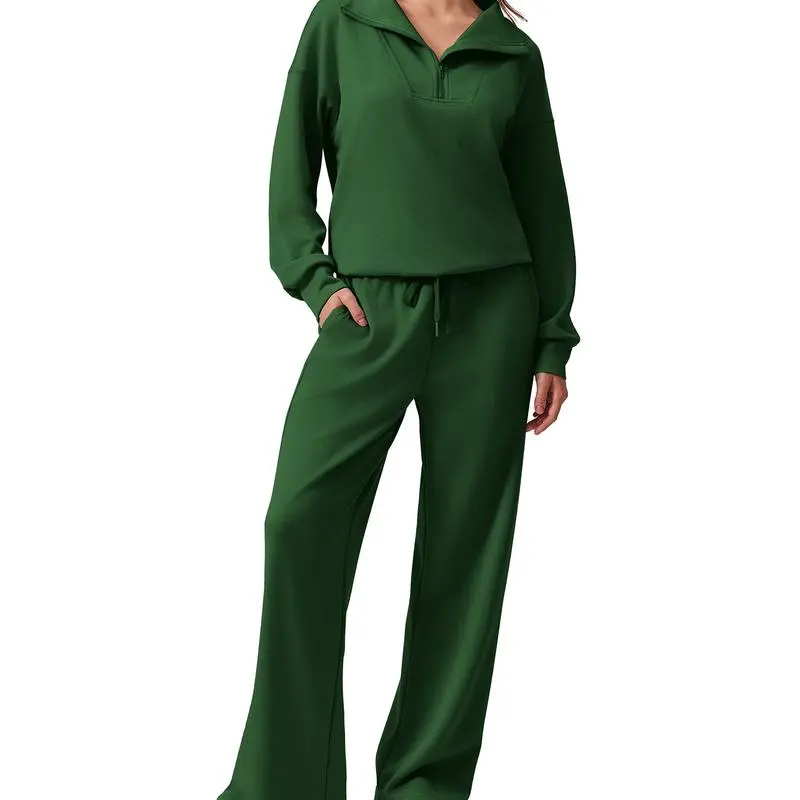 Women's 2-Piece Travel Set – Half-Zip Pullover & Joggers | Fall 2025