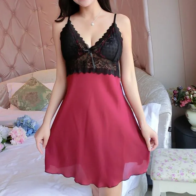 Skirted Lace Bodice Nightgown