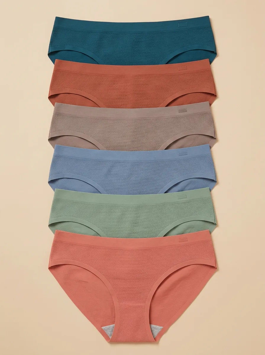 Women's Micro-Textured Seamless Hipster Briefs 6-Pack
