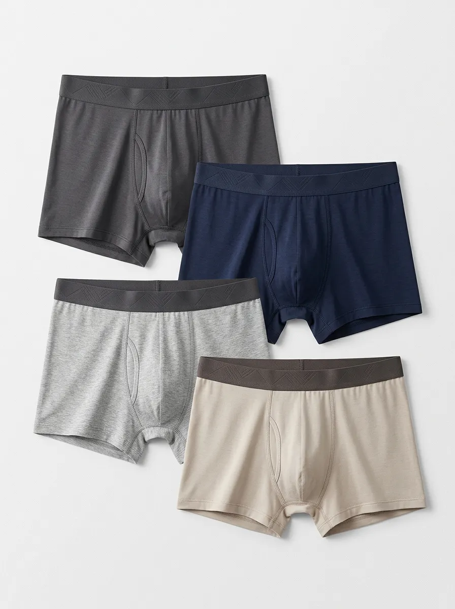 Daily Profile Men' Four Pack Boxer Briefs