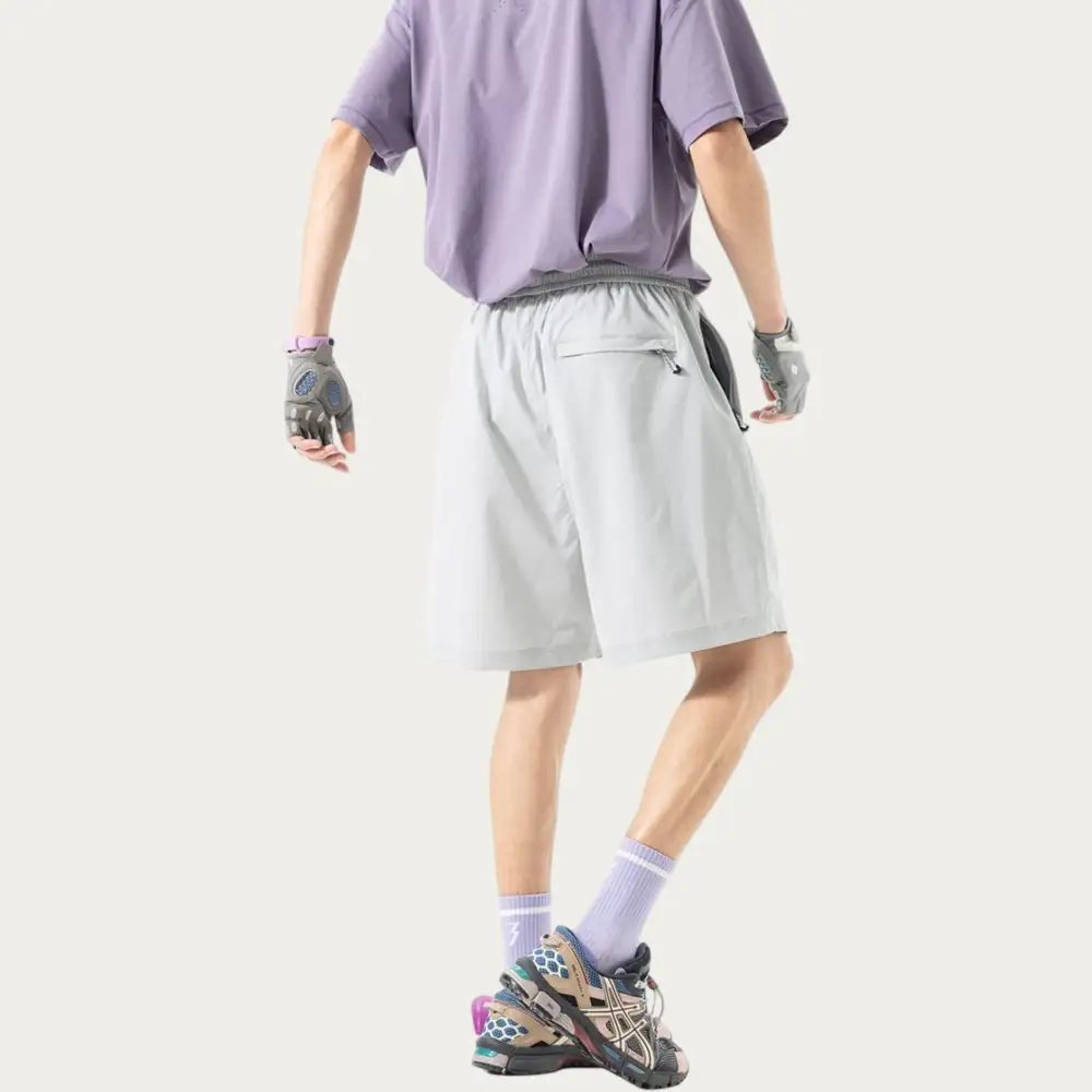 Drawstring Pocketed Lightweight Men's Athletic Shorts