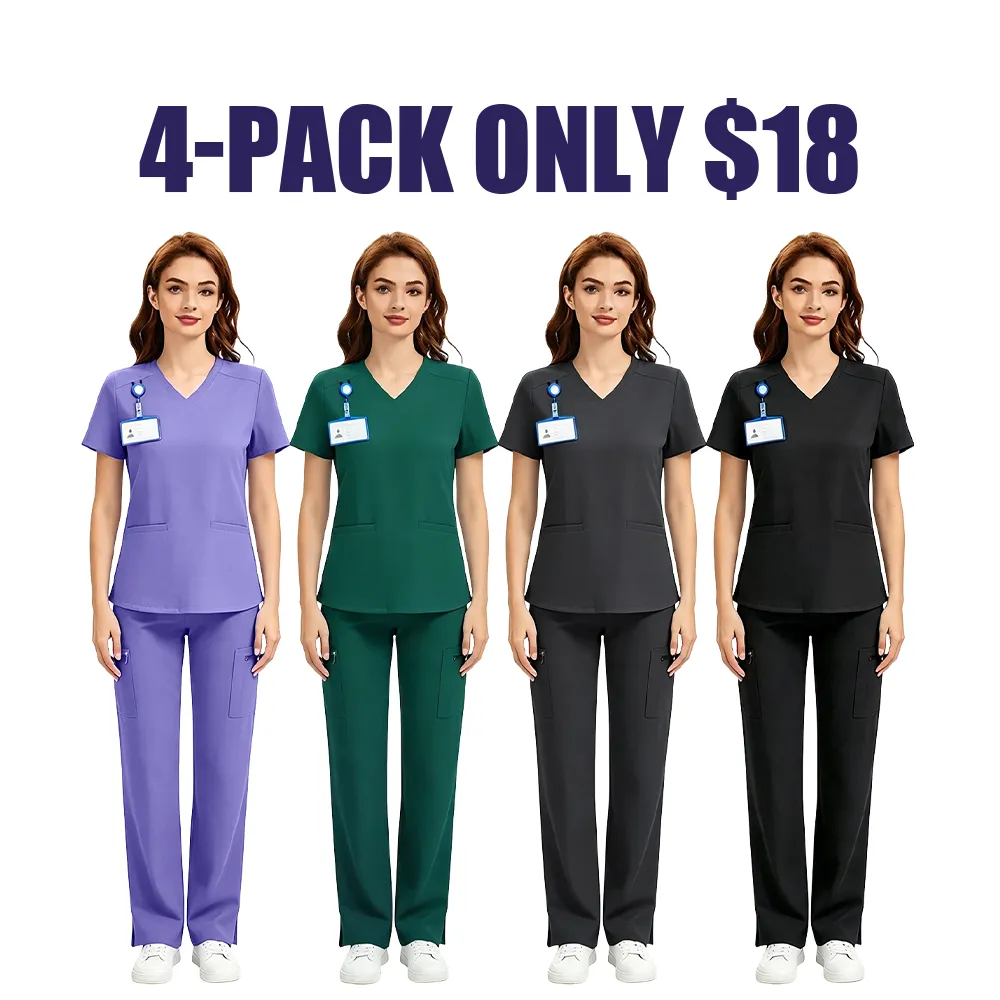 Women's 2-Piece 4-Way Stretch Scrub Sets