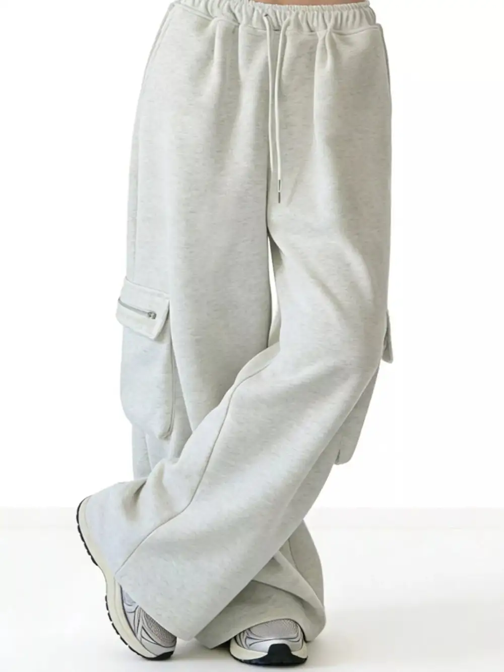 Men's Wide Leg Cargo Sweatpants