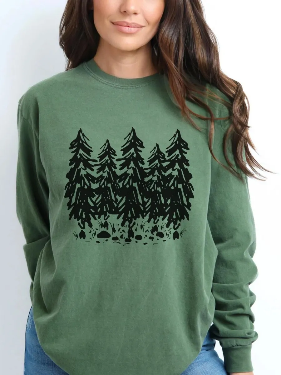 Pine Forest Casual T-Shirt