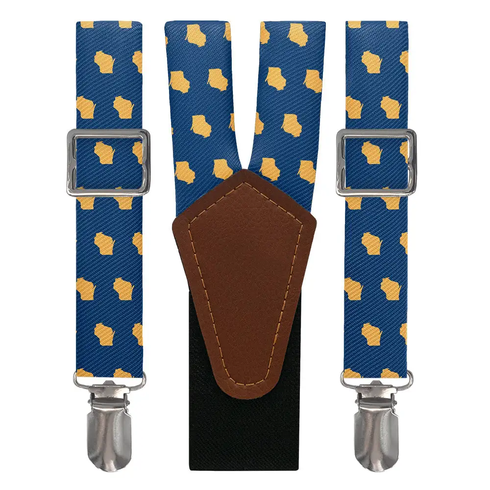 Repeating Contour Motif Suspenders