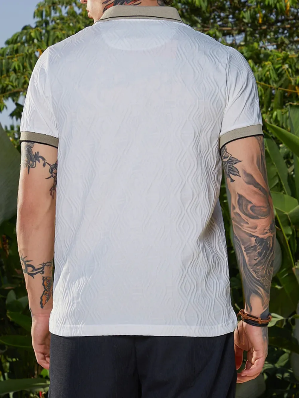 Color Block Half Sleeve Polo T-Shirt