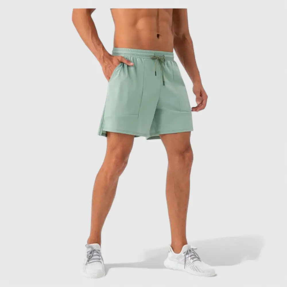 Drawstring Elastic-Waist Quick-Dry Lightweight Men's Athletic Shorts