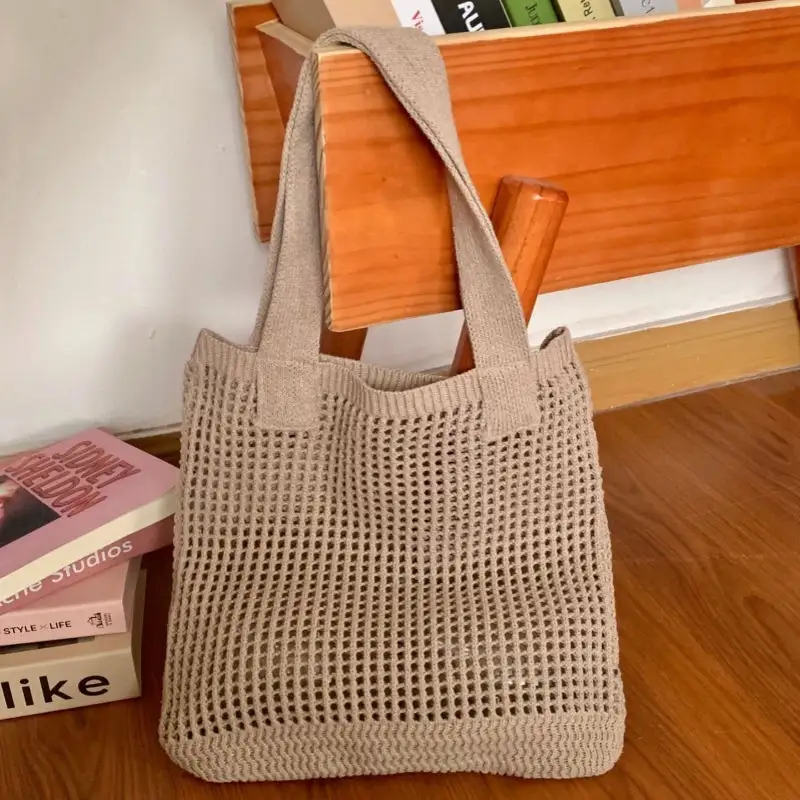 Crochet Tote Bag Niche Knitted Bag