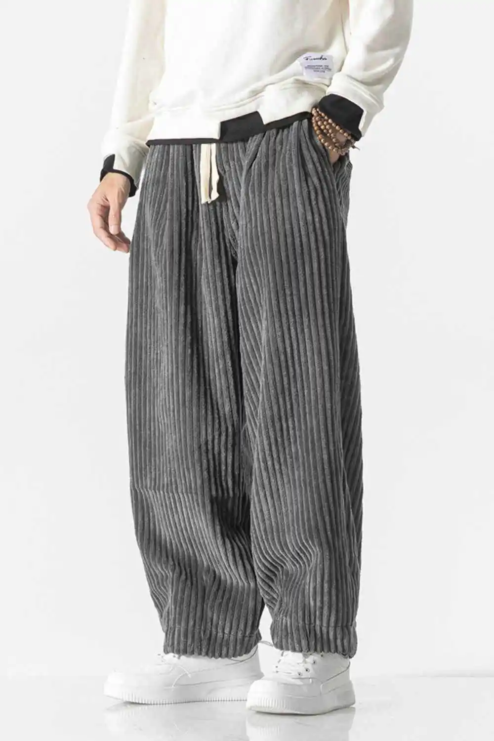 Corduroy Wide Leg Casual Pants