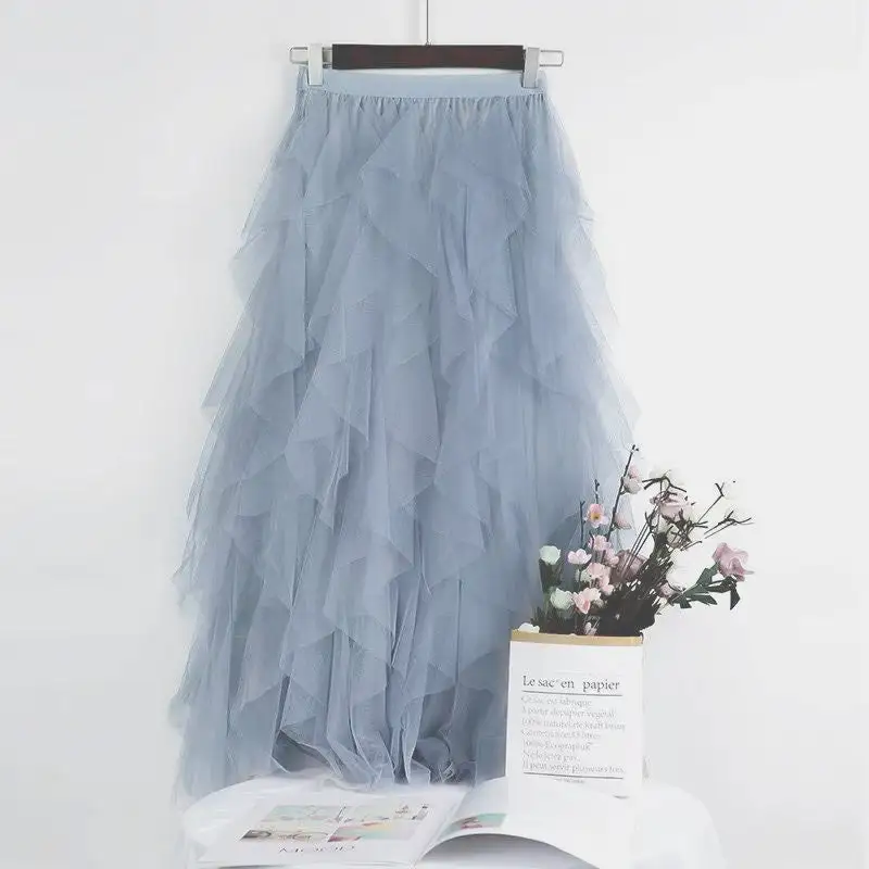 Everyday Polished Mesh Skirt