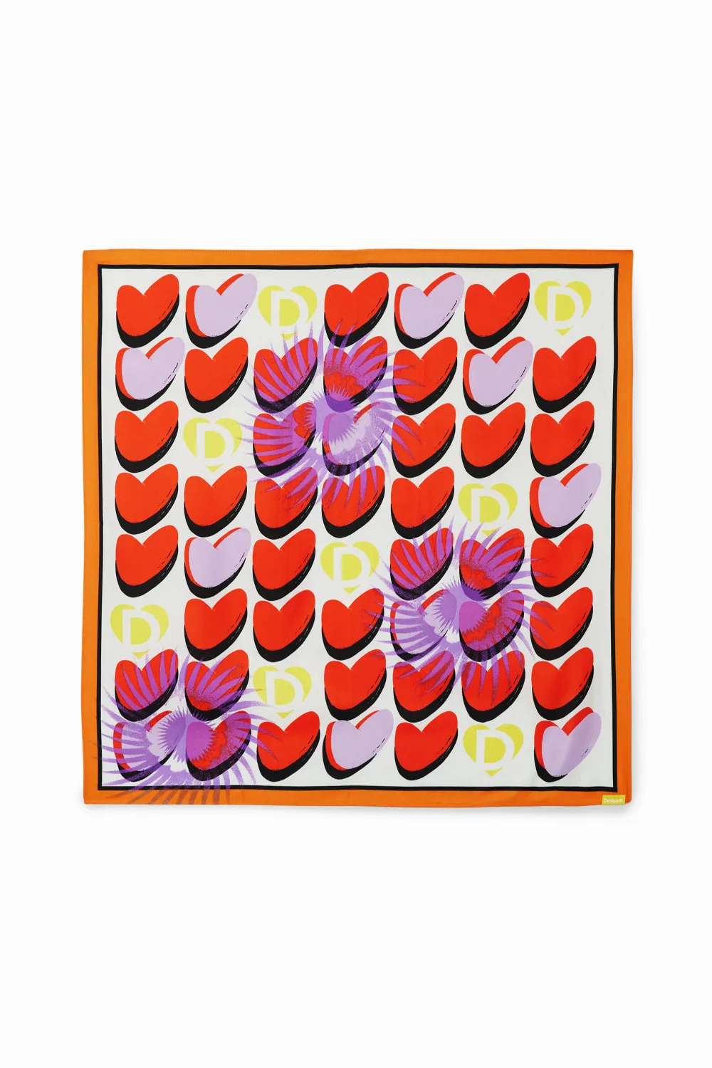 Art Graphic Silk Scarf
