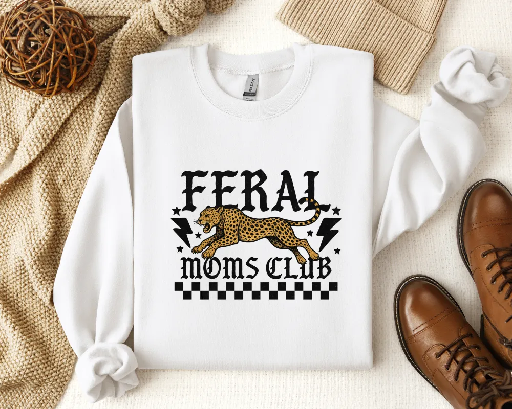 Mom Club Graphic Crewneck Sweatshirt
