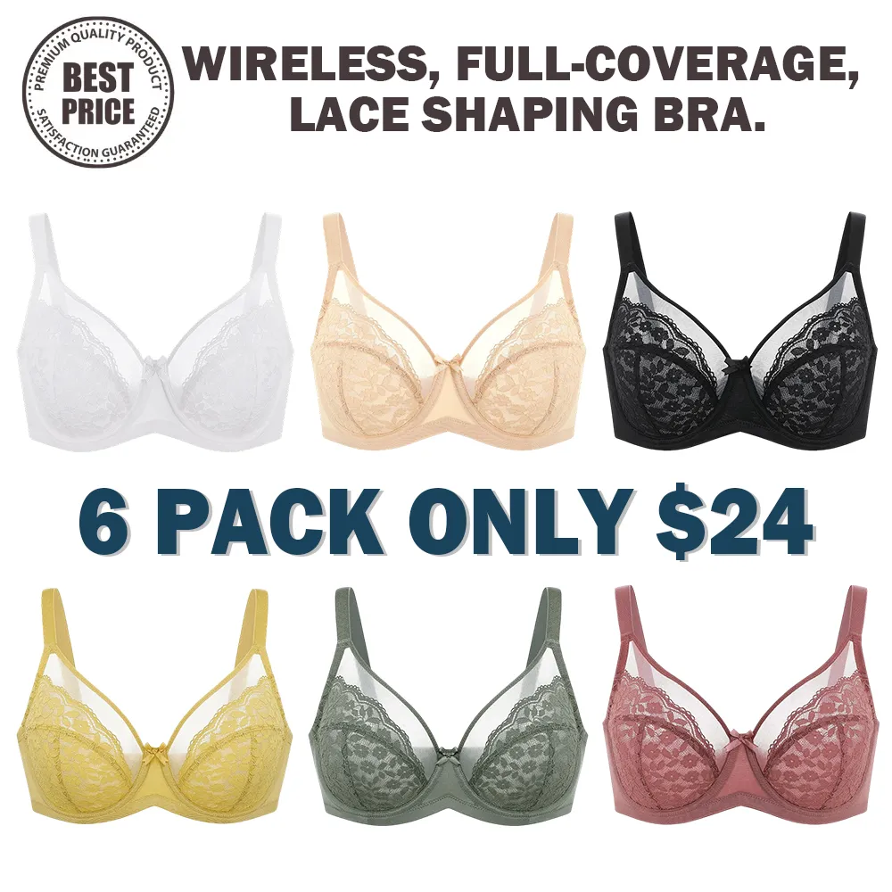 Women'S Plus Size Comfortable Wireless Shaping Bra