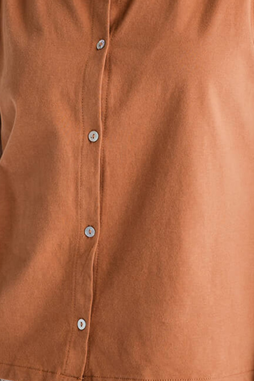 Wishlist Button Up Relaxed Crop Knit Tank Top - Camel