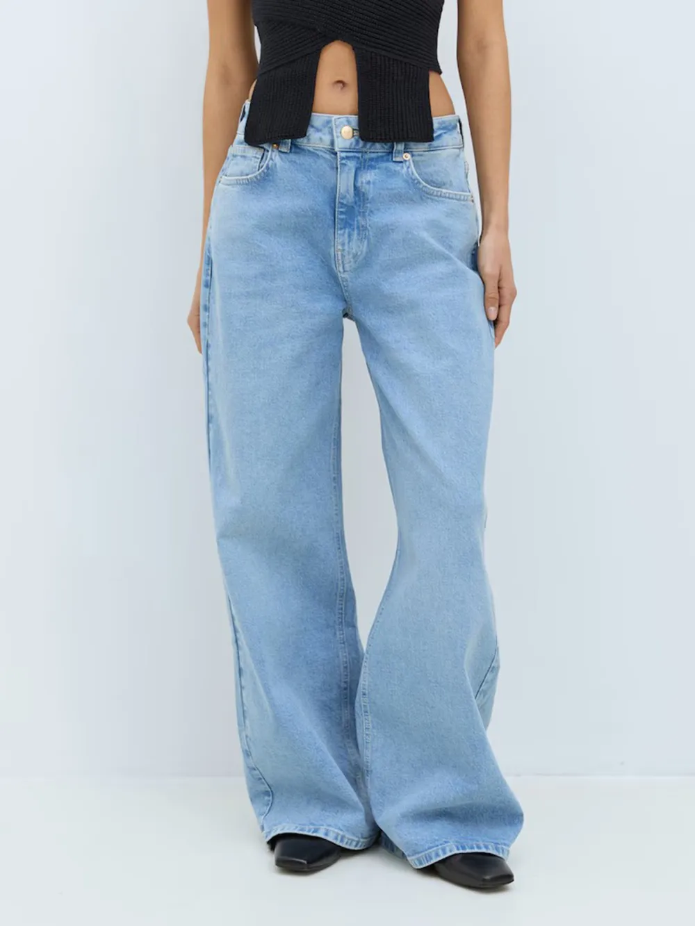 Mid-Waist Casual Style Jeans