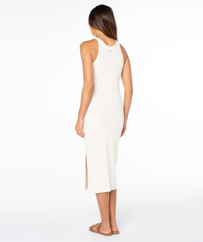 Relaxed Ruched Maxi Dress
