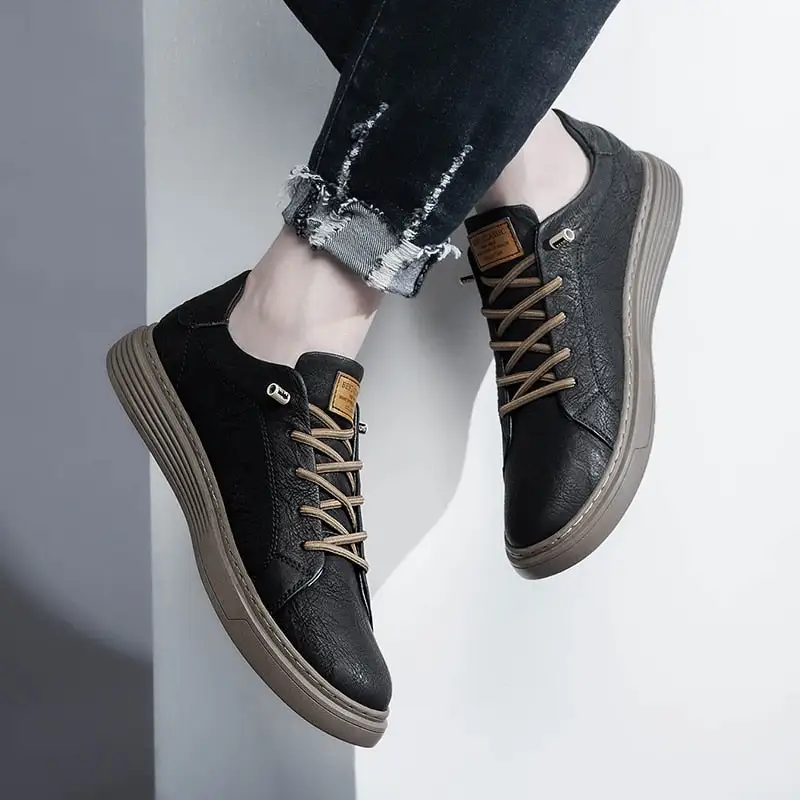 Lace Leather Oxford Shoes